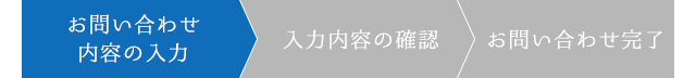 1.お問い合わせ内容の入力